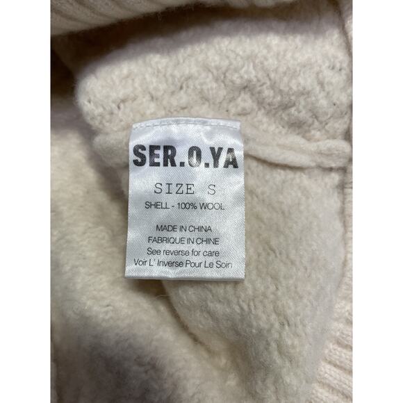Ser.O.Ya 'Forrest' Cream Wool Sweater Size S - Picture 5 of 5